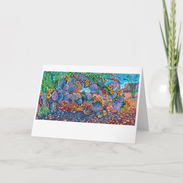 Cartão De Agradecimento Quail oculto (Frente)