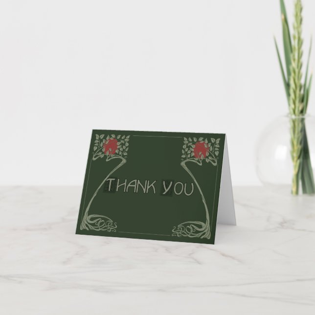 Cartão De Agradecimento Quaint Furniture Thank You Card (Frente)