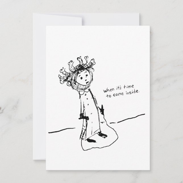 Cartão De Agradecimento Quando É Hora de Entrar (Frente)