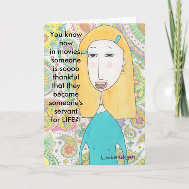 Cartão De Agradecimento Quase Que Muito Obrigado (Frente)