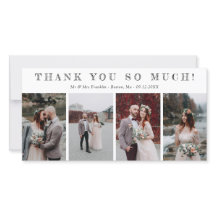 Quatro Fotos De Casamento Escrito Font Obrigado