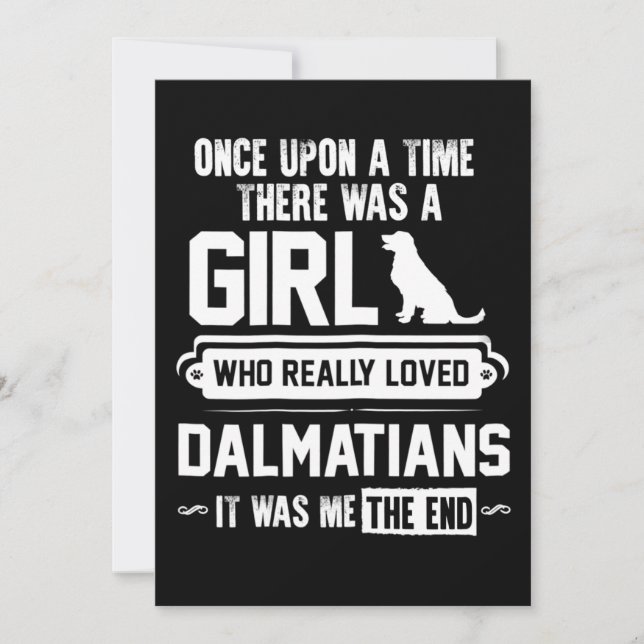 Cartão De Agradecimento Que realmente amava os Dalmatianos (Frente)