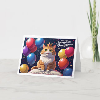 Cartão De Agradecimento Que Sua Independência Seja Significativa - Gato
