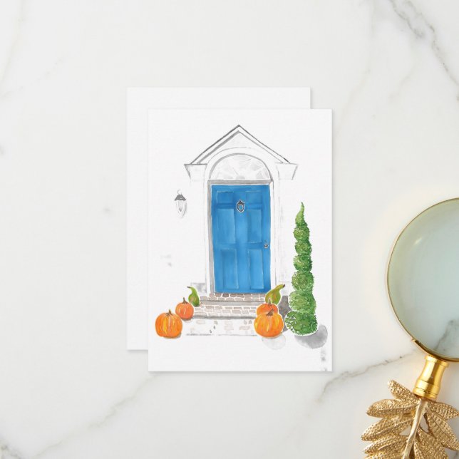 Cartão De Agradecimento Queda de Noteclados Domésticos (Frente/Verso In Situ)