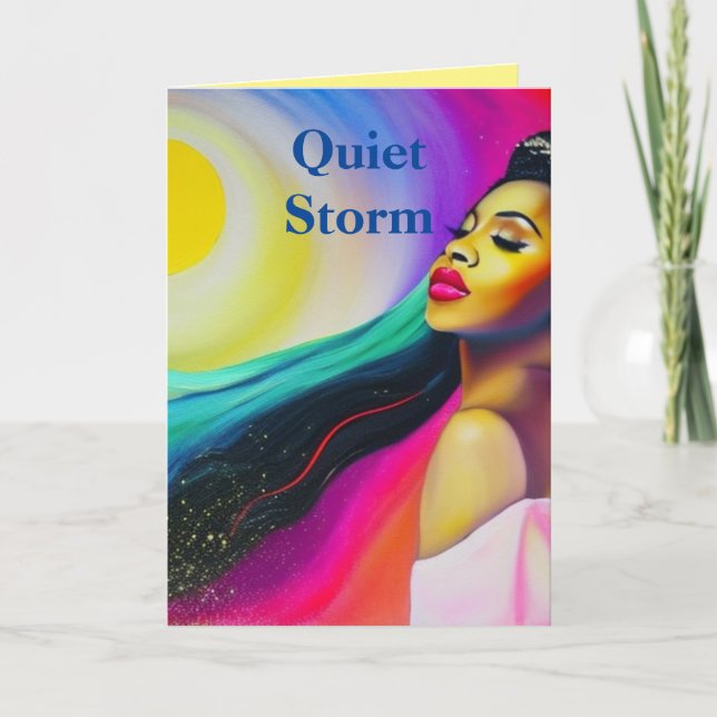 Cartão De Agradecimento Quiet Storm (Frente)