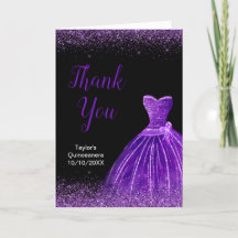 Quinceanera Dark Purple Dress Faux Glitter