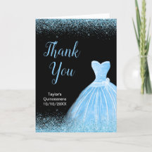 Quinceanera Light Blue Dress Faux Glitter