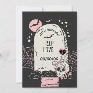 Cartão De Agradecimento R.I.P. Love,Funny Anti-Valentine’s Day Card