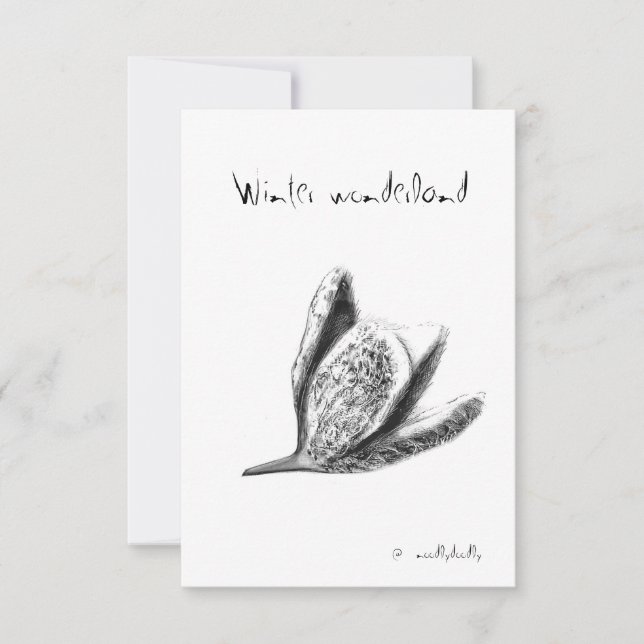 Cartão De Agradecimento Rabiscos esquisitos (Frente)