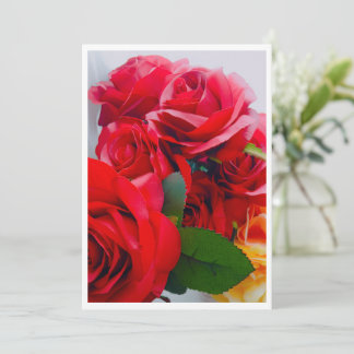 Cartão De Agradecimento Radiant Rose Flat Thank You Card