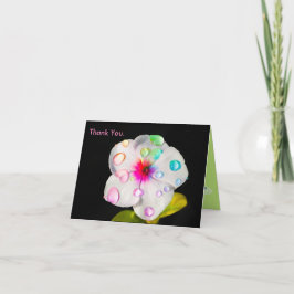 Cartão De Agradecimento Rainbow Raindrops Periwinkle | Small Note Card
