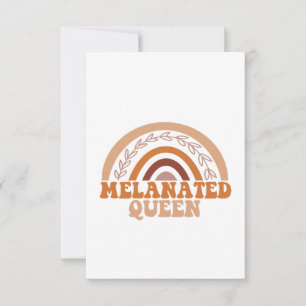 Cartão De Agradecimento Rainha Coca-Arco-Íris Melanizada Décimo Junto Afri