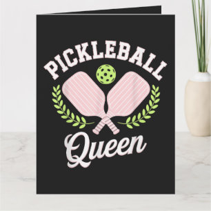 Cartão De Agradecimento Rainha do Pickleball Jogadora de Pickleball Engraç