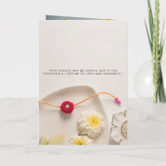 Cartão De Agradecimento Raksha Bandhan Card