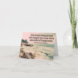 Cartão De Agradecimento Ralph Waldo Emerson - A Felicidade Inspiracional