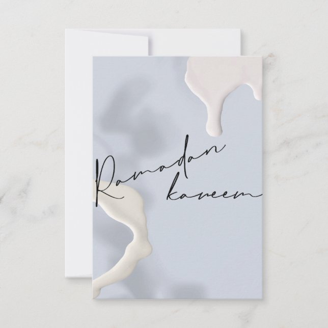 Cartão De Agradecimento Ramadan Kareem! (Frente)