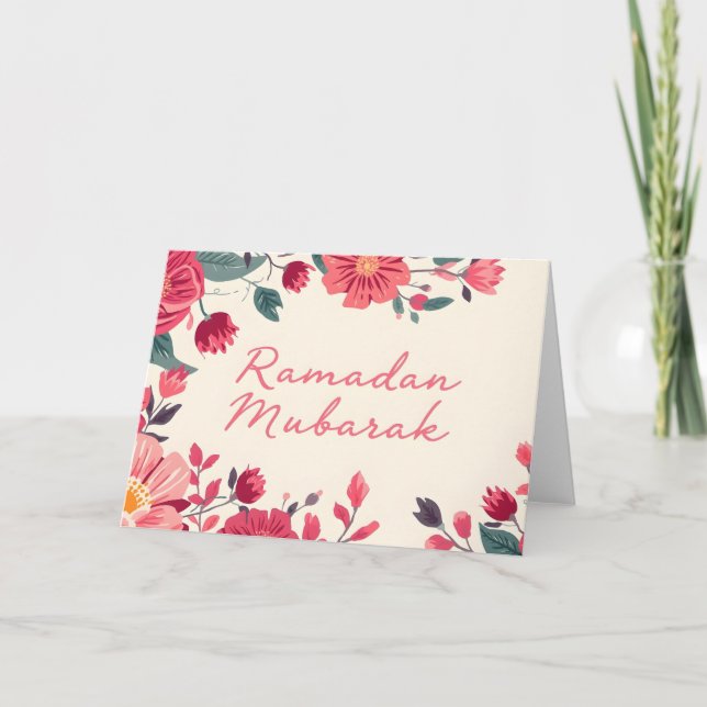 Cartão De Agradecimento Ramadan Mubarak 2026 greeting card (Frente)