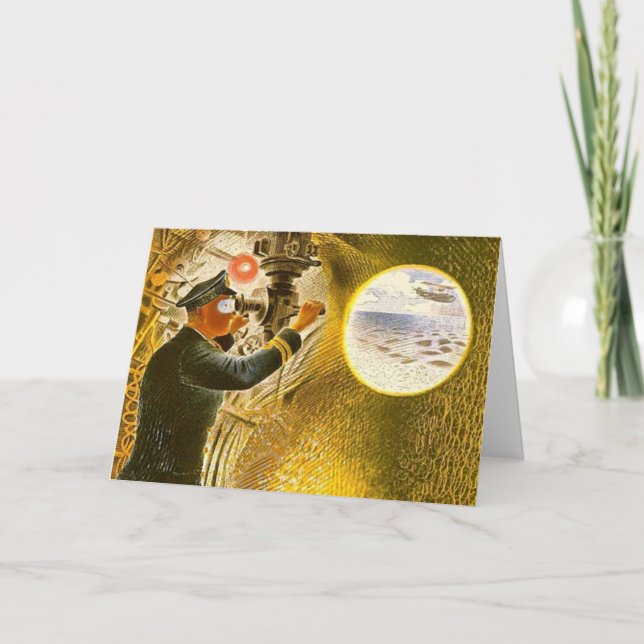 Cartão De Agradecimento Raviliar - Comandante de um Submarino (Frente)