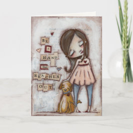 Cartão De Agradecimento Reaching Hand - Greeting Card
