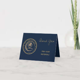 Cartão De Agradecimento Real Estate Agent | Custom Logo Property Branding