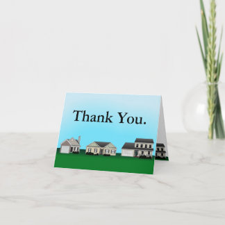 Cartão De Agradecimento Real Estate Thank You Notes