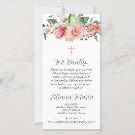 Cartão De Agradecimento Recuerdo Bautizo Espanhol Baptism Favorito