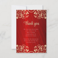 Red Sweet 16 Foto Elegante Obrigado