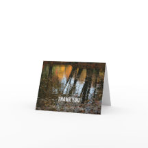 Reflexões do outono Simpatia Obrigado Nota