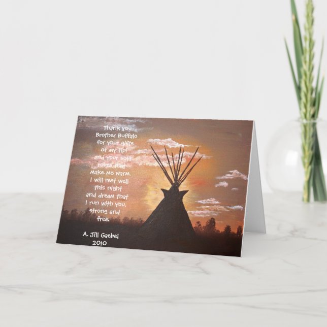 Cartão De Agradecimento Refrigeração noturna (Frente)