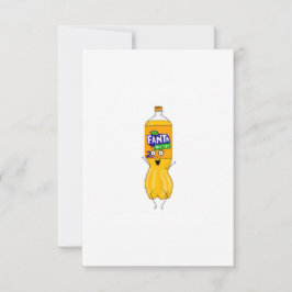 Cartão De Agradecimento Refrigerante laranja fantástico personalizado