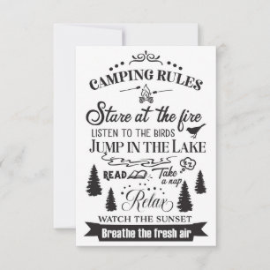 Cartão De Agradecimento Regras de Campanha Feliz