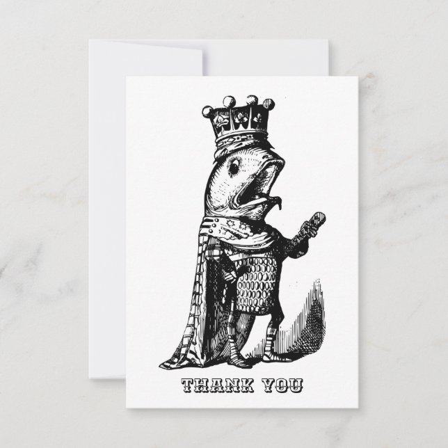 Cartão De Agradecimento Rei peixe  (Frente)