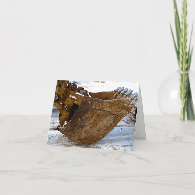 Cartão De Agradecimento Remodelação de construção, obrigado de escavação (Frente)