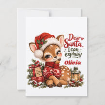 Rena Bonita com Nome Personalizado Natal Férias