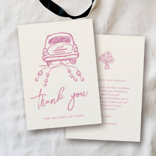 Cartão De Agradecimento Renovação de Vow de Trendy Wedding Trendy Wedding 