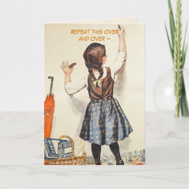 CARTÃO DE AGRADECIMENTO REPETIR - OBTENHA UMA PLACA BEM (Frente)