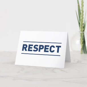 Cartão De Agradecimento Respeito
