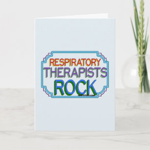 Cartão De Agradecimento Respiratory Therapists Rock Thank You