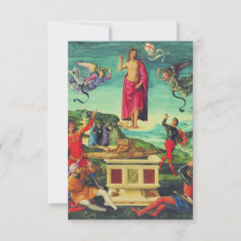 Cartão De Agradecimento  Resurrection of Jesus Christ by Raphael Holy Card
