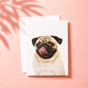 Cartão De Agradecimento Retrato de Animal de Estimação Personalizado Fot