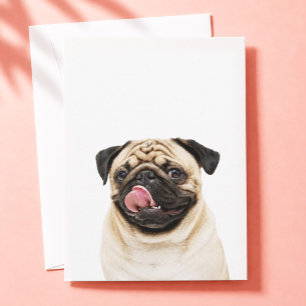 Cartão De Agradecimento Retrato de Animal de Estimação Personalizado Fot