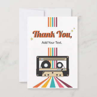 Cartão De Agradecimento Retro Appreciation - Thank You Card