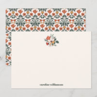 Retro Boêmio Floral Nouveau Casamento Personalizad