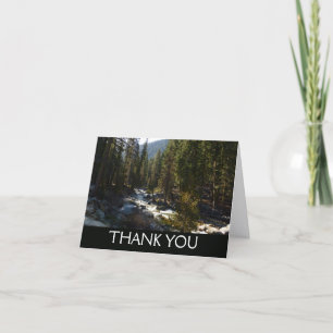 Cartão De Agradecimento Rio Kaweah no Parque Nacional de Sequoia