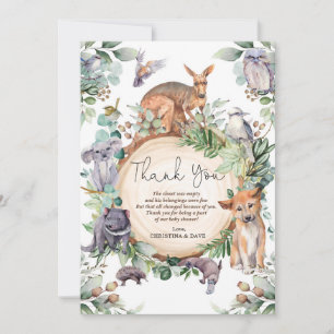 Cartão De Agradecimento Riqueza Nativa da Vida Selvagem de Animais Russos 
