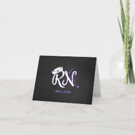 Cartão De Agradecimento RN Graduation thank you cards, nurse gift idea