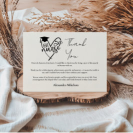 Cartão De Agradecimento RN Nurse Graduation Party
