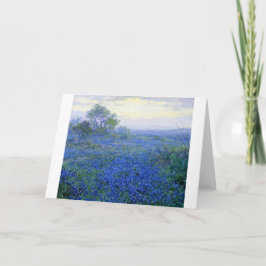 Cartão De Agradecimento Robert Julian Onderdonk a-cloudy-day-bluebonnets