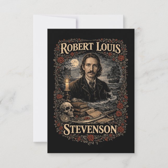 Cartão De Agradecimento Robert Louis Stevenson (Frente)