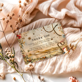 Cartão De Agradecimento Rodeo Boots & Cactus 1st Birthday